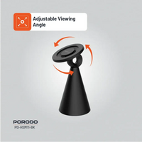حامل جوال بورودو ماغسيف مغناطيسي قابل للتعديل - اسود | Porodo MagSafe Adjustable Mobile Phone Holder – Black