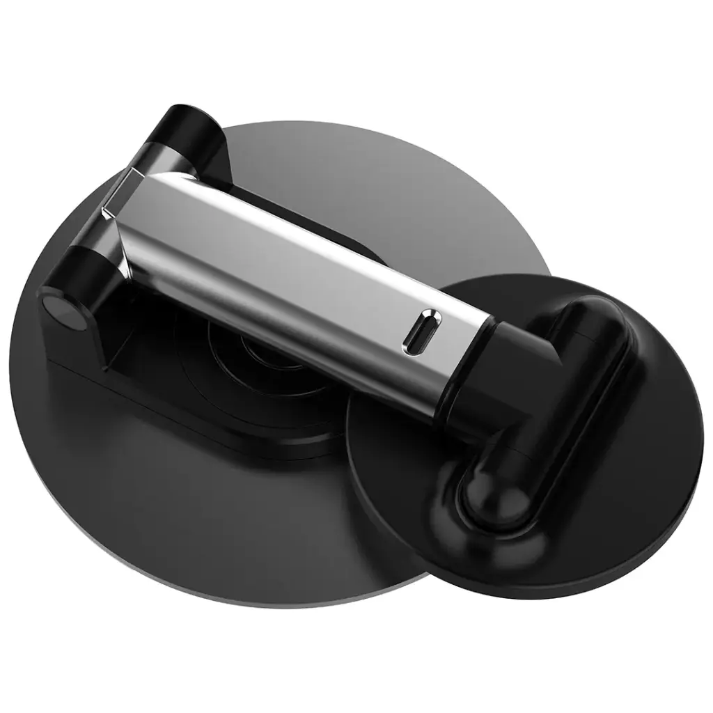 Porodo Magnetic Phone Holder with Adjustable Telescopic Rod - Black | حامل هاتف مغناطيسي من بورودو مع قضيب تلسكوبي قابل للتعديل - أسود