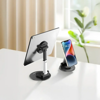 Porodo Magnetic Phone Holder with Adjustable Telescopic Rod - Black | حامل هاتف مغناطيسي من بورودو مع قضيب تلسكوبي قابل للتعديل - أسود