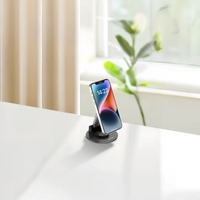 Porodo Magnetic Phone Holder with Adjustable Telescopic Rod - Black | حامل هاتف مغناطيسي من بورودو مع قضيب تلسكوبي قابل للتعديل - أسود