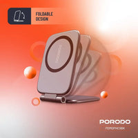 حامل هاتف مغناطيسي Porodo Magnifold متعدد الاستخدام - Ultra-Slim Phone Holder