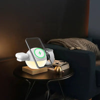 Porodo Orbix 3-in-1 Wireless Charger with Adjustable Ambient Light | شاحن لاسلكي بورودو أوربيكس 3 في 1 مع ضوء محيط قابل للتعديل