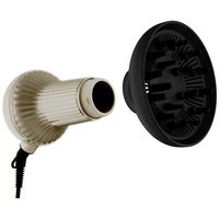 Porodo Lifestyle High-Speed Portable Hair Dryer & Diffuser for Curly Hair – Black Gold | بورودو جهاز تجفيف وتوزيع الشعر المحمول عالي السرعة للشعر المجعد – أسود وذهبي