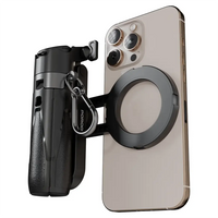 Porodo Quad-Base Selfie Stick with 360° Full Angle Rotation - Black | عصا سيلفي بورودو بقاعدة رباعية ودوران 360° - أسود
