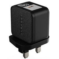 شاحن حائط بورودو Quantum GaN 45W USB-C مع كيبل Type-C - أسود | Porodo Quantum GaN 45W USB-C Wall Charger with Type-C Cable Black