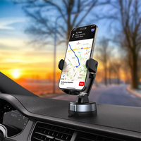 Porodo Robson Cradle Suction Phone Holder – Black | حامل الهاتف بورودو روبسون كرايدل بتقنية الشفط – أسود