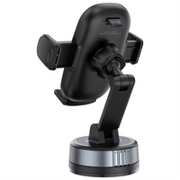 Porodo Robson Cradle Suction Phone Holder – Black | حامل الهاتف بورودو روبسون كرايدل بتقنية الشفط – أسود