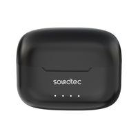 سماعة بورودو ساوندتيك الشفافة TWS بعزل ضوضاء ANC و ENC, تشغيل حتى 7 ساعات | Porodo Soundtec ANC & ENC TWS Earphone with Transparent Earbuds, 7H Playtime.