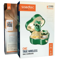 Porodo Soundtec Chic True Wireless Earbuds with ENC | سماعات بورودو ساوندتك شيك اللاسلكية الحقيقية مع تقنية ENC