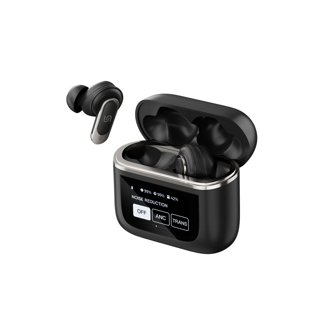 سماعات بورودو ساوندتيك جايد اللاسلكية بتقنية ANC وشاشة لمس | Porodo Soundtec Guide ANC TWS Earbuds with Touch Screen
