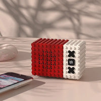 Porodo SoundTec Mini Block Stereo Portable Speaker – Red | مكبر صوت بورودو ساوندتك ميني بلوك ستيريو محمول – أحمر