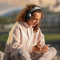 سماعة بورودو ساوندتيك اونيكس سونيك اللاسلكية بتشغيل حتى 18 ساعة - اسود | Porodo Soundtec Onyx Sonic Wireless Headphone, Up To 18H Playtime - Black