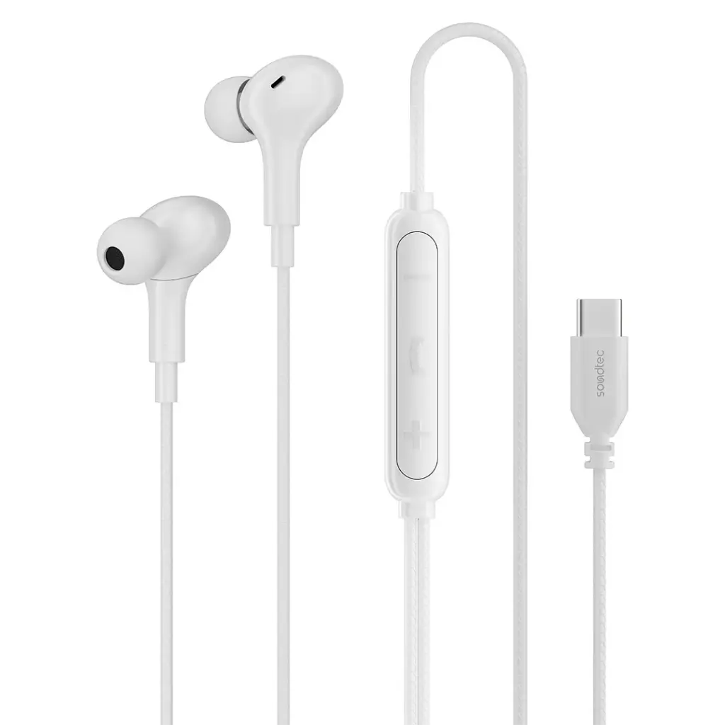 Porodo SoundTec Stereo Bass Wired Type-C Earphones | سماعات بورودو ساوندتك ستيريو باس سلكية Type-C