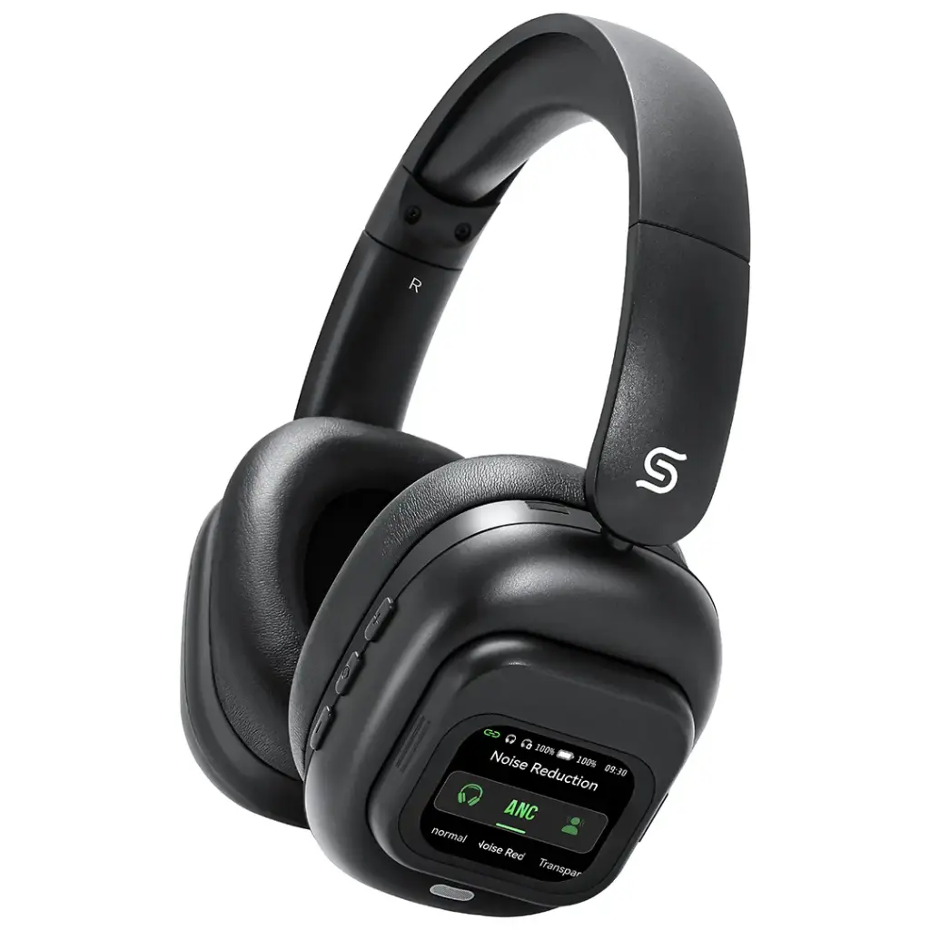 Porodo Soundtec Touchwave ANC Headphone with Detachable Touch Display | سماعة بورودو ساوندتك تاتش ويف بخاصية إلغاء الضوضاء النشطة مع شاشة لمس قابلة للفصل