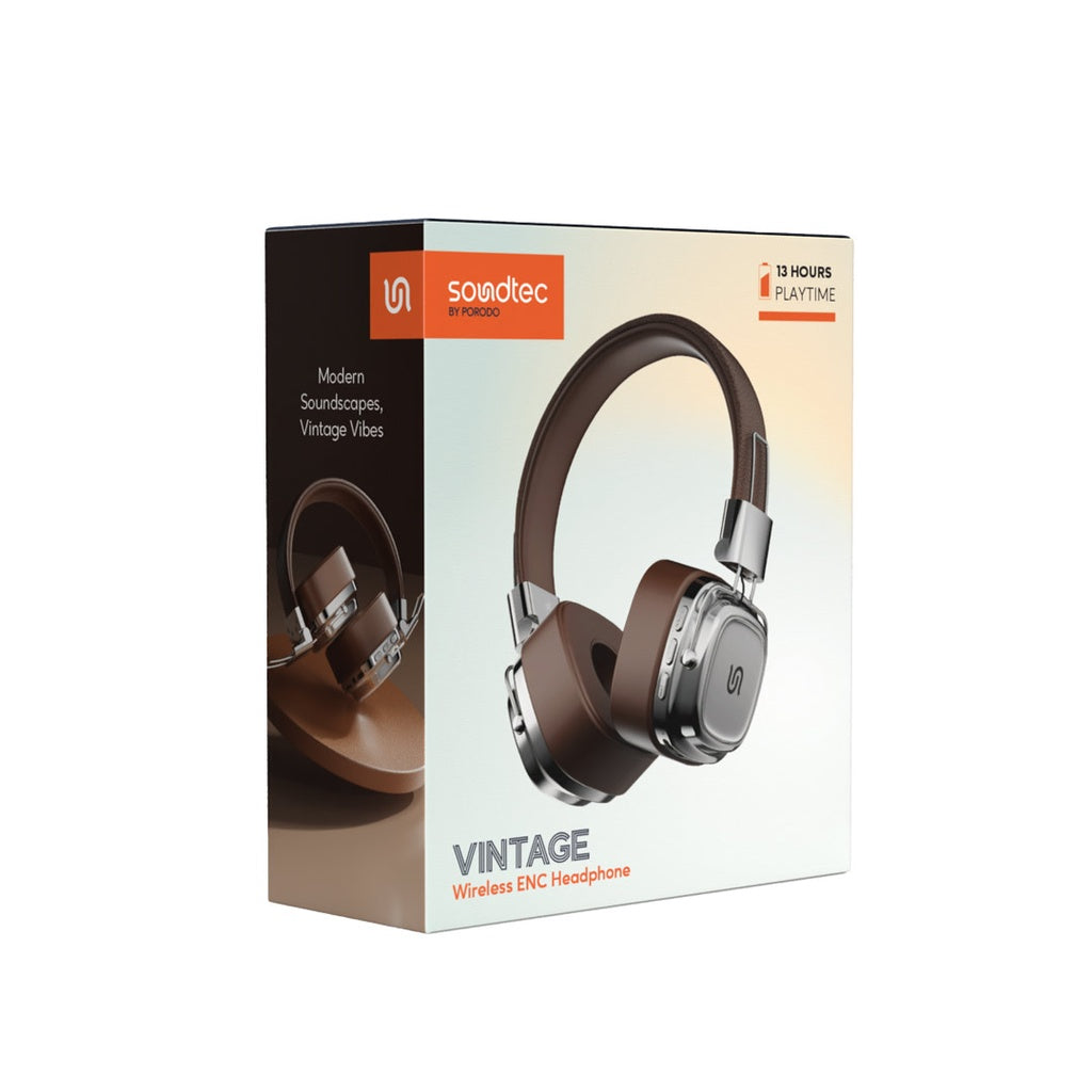 Guhdafonên Bêtêl ên Porodo Soundtec bi Dîzaynek Klasîk | Guhdafonên Vintage yên Porodo Soundtec