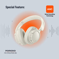 سماعة رأس من بورودو ساوندتيك بخاصية الغاء الضوضاء النشط  | Porodo Soundtec Hybrid ANC Headphone