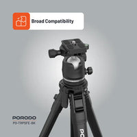 حامل كاميرا قابل للطي Porodo من الألمنيوم - Flexible Foldable Tripod Stand