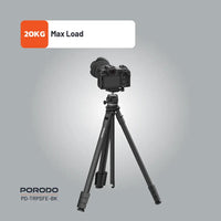 حامل كاميرا قابل للطي Porodo من الألمنيوم - Flexible Foldable Tripod Stand
