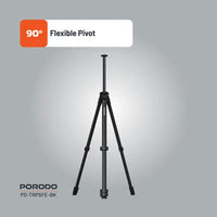 حامل كاميرا قابل للطي Porodo من الألمنيوم - Flexible Foldable Tripod Stand