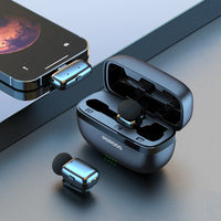 مايكروفون بورودو لاسلكي بمنفذ تايب سي وبسعة بطارية 60 مللي امبير - اسود | Porodo Microphone 60mAh Type-C Port - Black