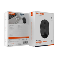 Porodo 1600DPI Wireless Mouse Dual Mode | ماوس بورودو لاسلكي ثنائي الوضع