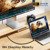 Promate PowerBolt5-80G driving an 8K 60Hz display and charging a laptop at 240W