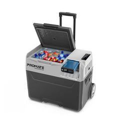 Promate PowerCooler-40 40L portable outdoor fridge freezer with power bank - main view