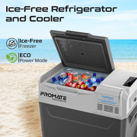 Promate PowerCooler-40 portable refrigerator - angle view