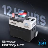 Promate PowerCooler-40 in use at a campsite