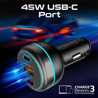 Promate PowerDrive-230 ثلاثة منافذ تشحن لابتوب وتابلت وهاتف