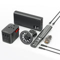 طقم بروميت باور جير برو للسفر 7 في 1 مع باور بانك 20000 مللي أمبير | Promate PowerGear-Pro 7-in-1 Portable Essential Electronic Accessories Travel Kit