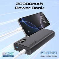 Promate PowerGear-Pro 7-in-1 Travel Kit 20000mAh Power Bank Black-Open