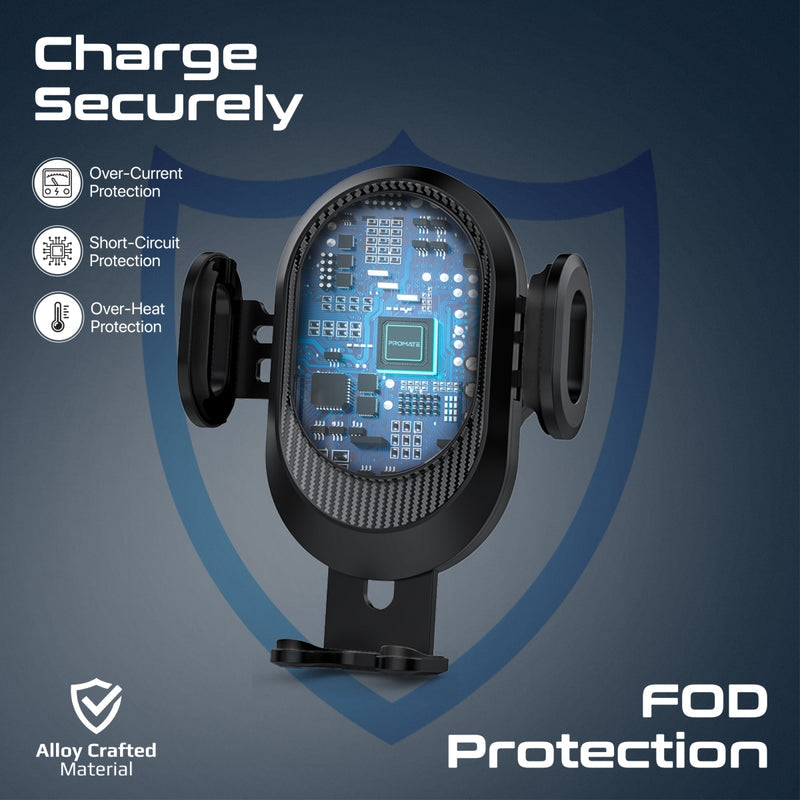 Promate PowerMount-2 حامل شحن أثناء الاستخدام بالسيارة