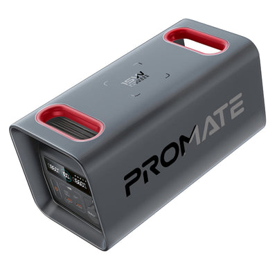 Promate PowerTank-600 600W portable power station with 161000mAh LiFePO4 battery - main view