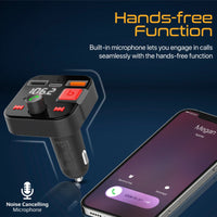 Promate PowerTune-30W شاشة LCD تعرض تردد الإذاعة والحالة