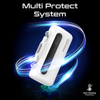 Promate PowerUp-Duo Mini Power Bank 5000mAh Foldable Connectors White-LED Display
