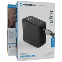 Powerology 15000mAh Mini Power Bank | باور بنك صغير 15000 مللي أمبير