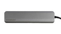 Hub-a 4K HDMI USB-C ya 6-di-1ê ya zirav a Powerology bi şarjkirina bilez a 100W û MicroSD - gewrê tarî