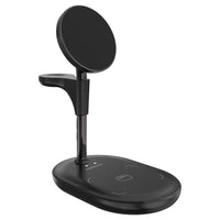 Powerology Florea Wireless Charging Stand - Black | حامل شحن لاسلكي باورولوجي فلوريا - أسود