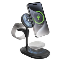 Powerology Florea Wireless Charging Stand - Black | حامل شحن لاسلكي باورولوجي فلوريا - أسود