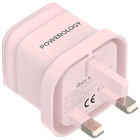 محول الشحن السريع الثنائي المنفذ من باورولوجي 35 واط | Powerology Dual-Port 35W Fast Charging Adapter