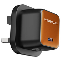 Powerology Nirvano 5-In-1 Power Travel Kit - Black/Orange | طقم سفر باور 5 في 1 من باورولوجي نيرفانو