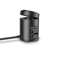 محطة شحن باورولوجي ماج سيف بقوة 65 واط وشحن لاسلكي - اسود | Powerology MagSafe Power Hub PD 65W – Black