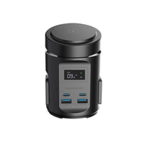محطة شحن باورولوجي ماج سيف بقوة 65 واط وشحن لاسلكي - اسود | Powerology MagSafe Power Hub PD 65W – Black