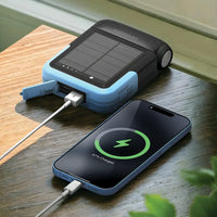 باور بانك باورولوجي الشمسي بسعة 10,000 مللي امبير - اسود | Powerology Solar Power Bank 10000mAh – Black