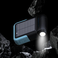باور بانك باورولوجي الشمسي بسعة 10,000 مللي امبير - اسود | Powerology Solar Power Bank 10000mAh – Black