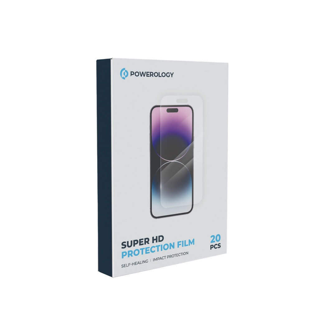 Powerology Film for Cutting Machine (20pc per pack) Super Repair HD 18X12CM - Clear | فيلم باوروولوجي لماكينة القص (20 قطعة) سوبر ريبير HD 18×12 سم - شفاف