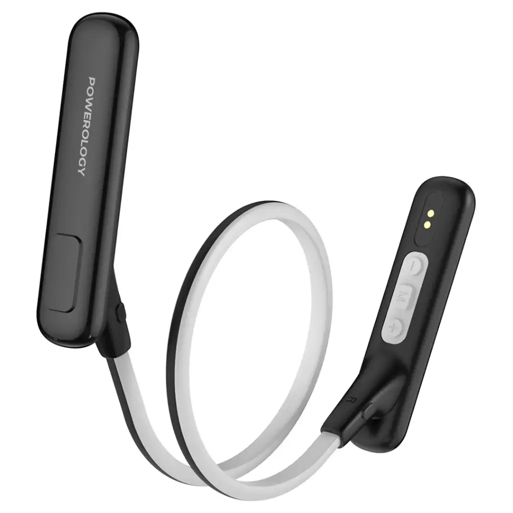 Powerology Voix ENC Neckband - Black | سماعة باورولوجي فويكس حول الرقبة - أسود