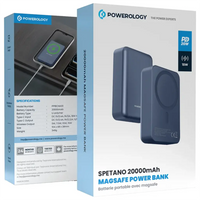 Powerology Spetano 20000mAh Power Bank Blue