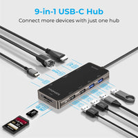 Promate PrimeHub-Go multiport hub - angle view